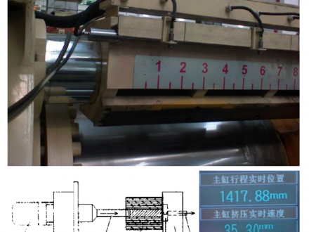 位移传感器在铝型材挤压机的应用​